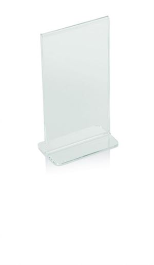 Menu skilt eller menu holder i acryl til indstik